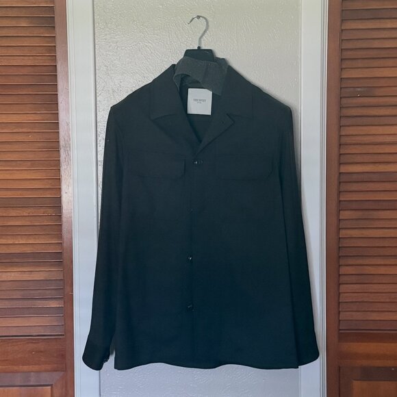 NWT Todd Snyder - Italian Gabardine Two-Pocket Overshirt in Dark Brown - Picture 4 of 7